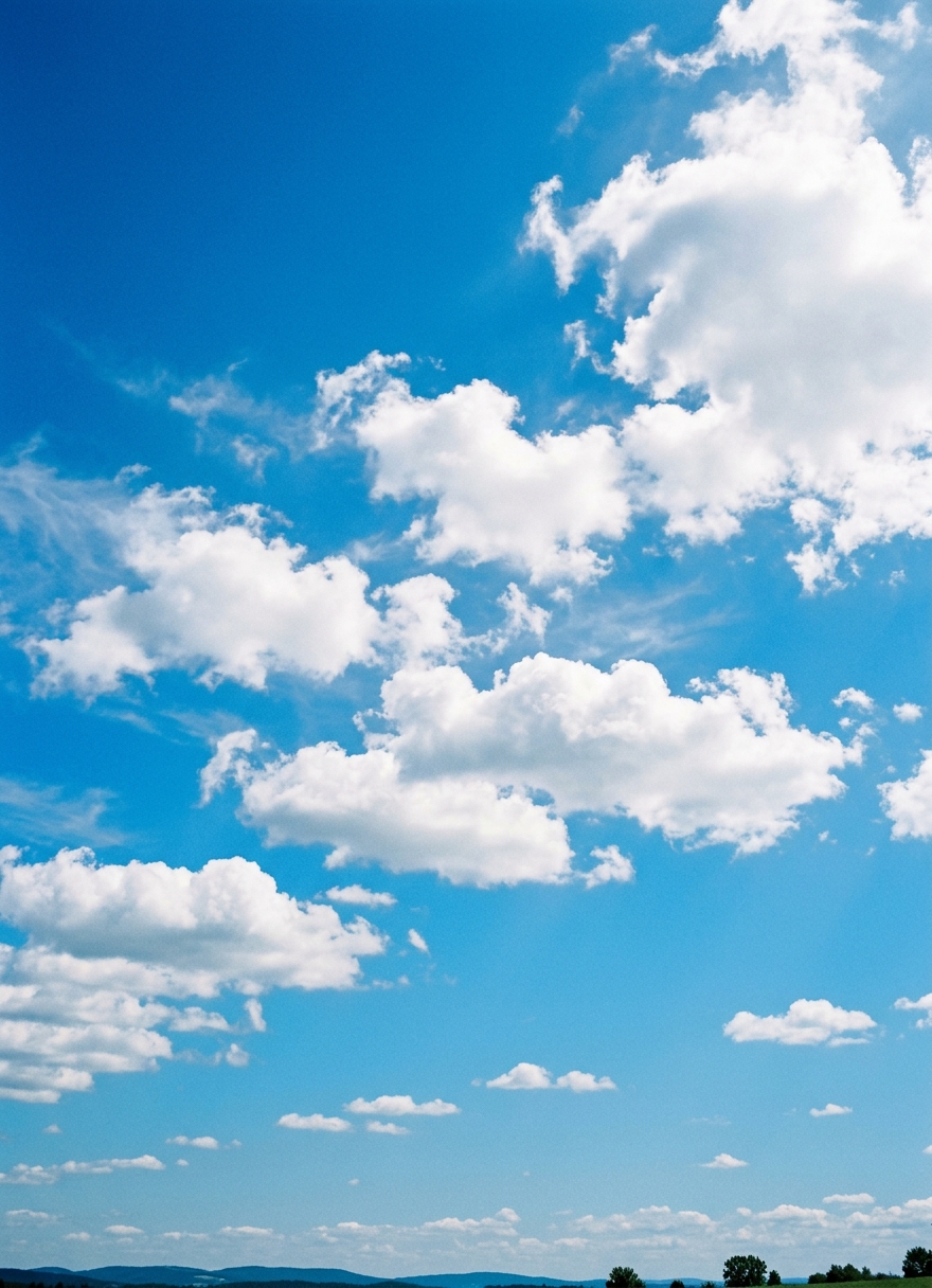 The sky appears blue because of Rayleigh scattering